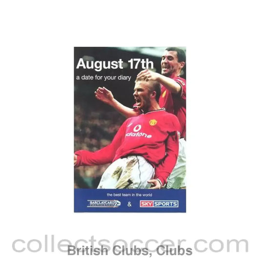 2002 - Manchester United Premiership Calender Season 2002-2003