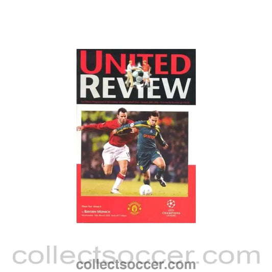 2002 - Manchester United v Bayern Munich official programme 13/03/2002 Champions League - Collect Soccer