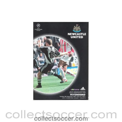 2002 - Newcastle United v Feyenoord official programme 24/09/2002 Champions League - Collect Soccer