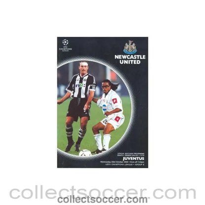2002 - Newcastle United v Juventus official programme 23/10/2002 Champions League - Collect Soccer