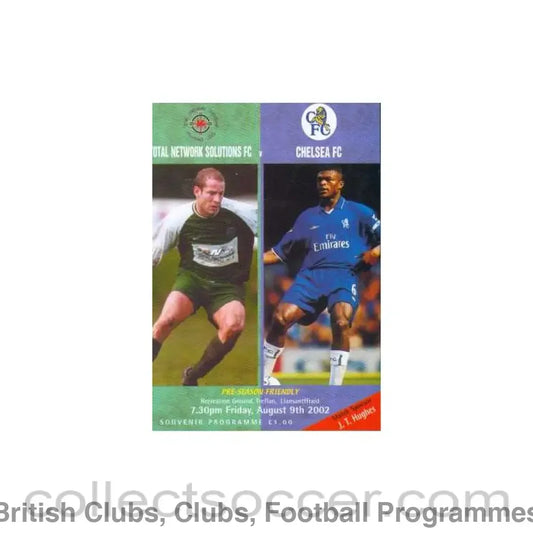 2002 - Total Network Solutions vChelsea Programme 09/08/2002 friendly match