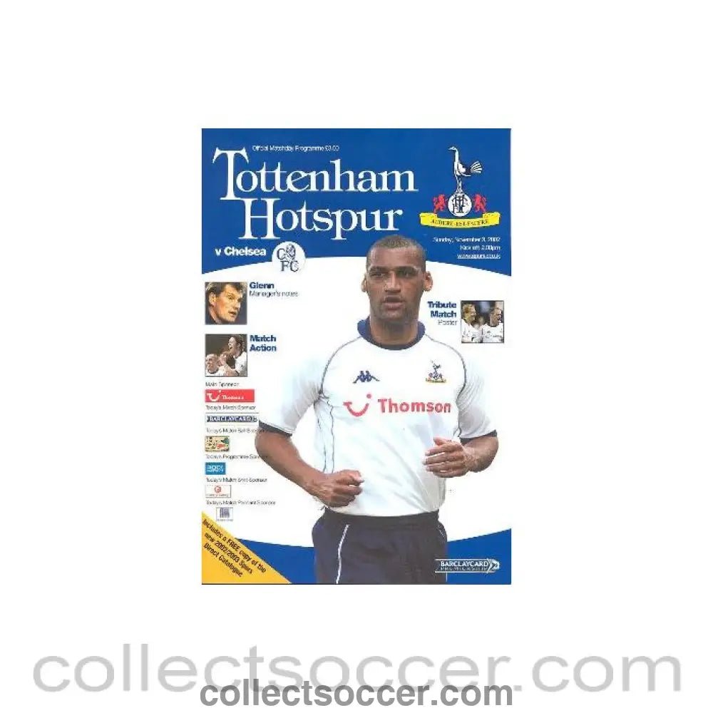 2002 - Tottenham Hotspur vChelsea official programme 03/11/2002 - Collect Soccer