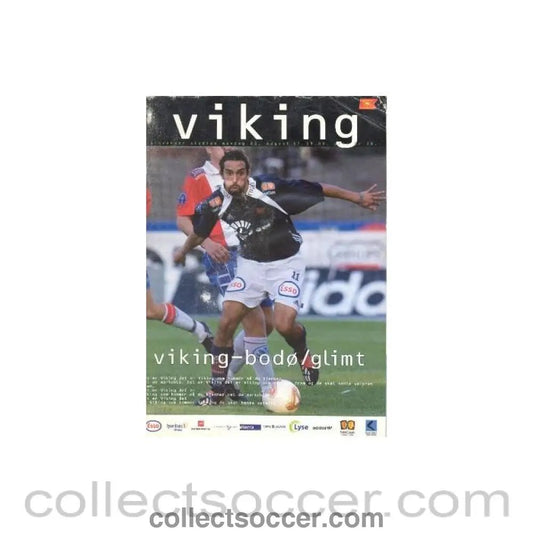 2002 Viking v Bodo/Glimt official programme 26/08/2002 - Collect Soccer