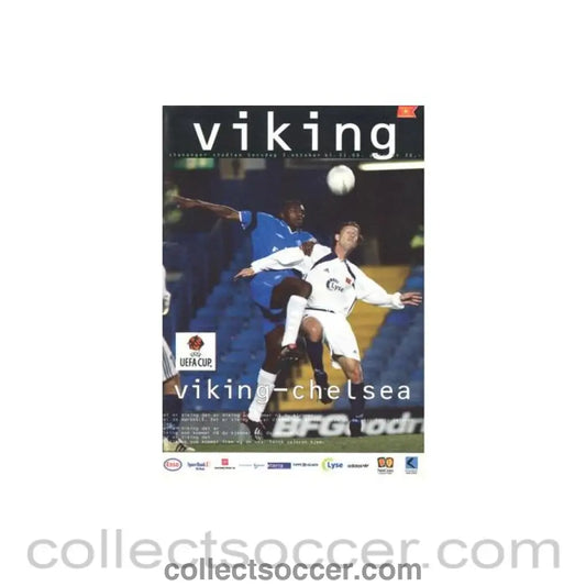 2002 - Viking vChelsea official programme 03/10/2002 UEFA Cup
