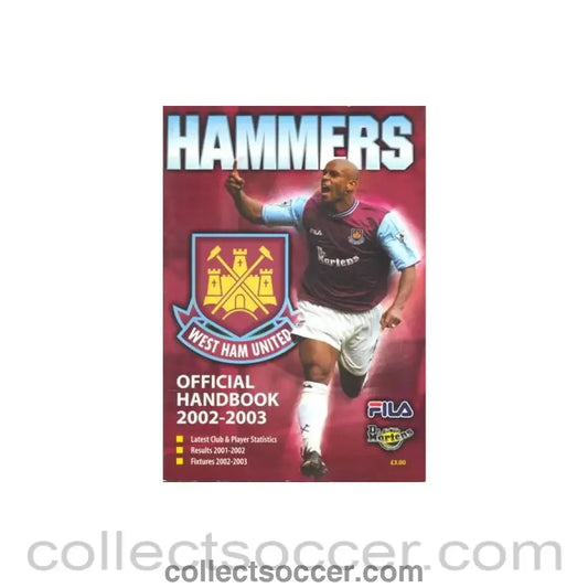 2002 - West Ham United official handbook 2002-2003