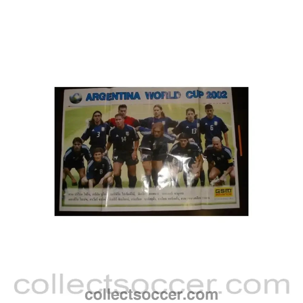 2002 World Cup Argentina Large Colour Poster