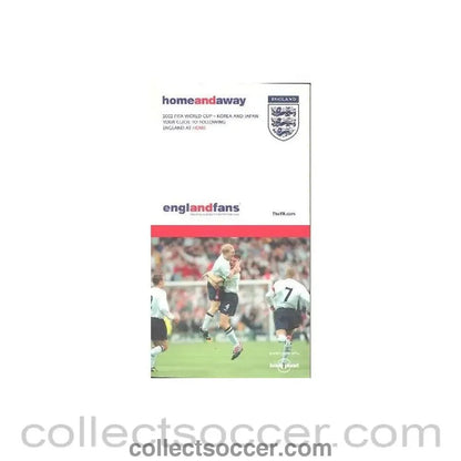 2002 World Cup England Fans' Guide to Following England at Home - Collect Soccer