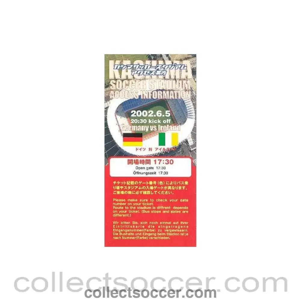 2002 World Cup Kashima Soccer Stadium Access Information - Collect Soccer