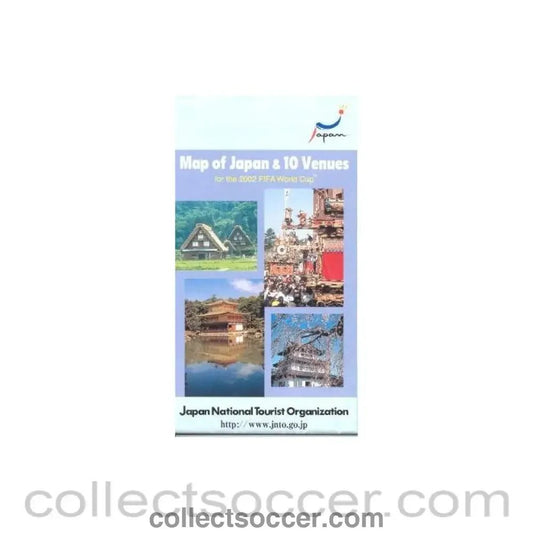 2002 World Cup Map of Japan & 10 Venues - Collect Soccer