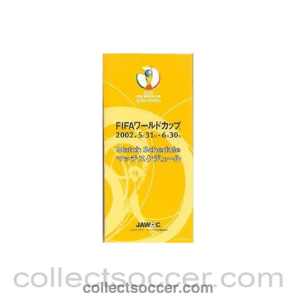 2002 World Cup Match Schedule - Collect Soccer