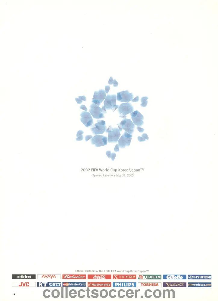 2002 World Cup Opening Ceremony VIP Programme - Collect Soccer