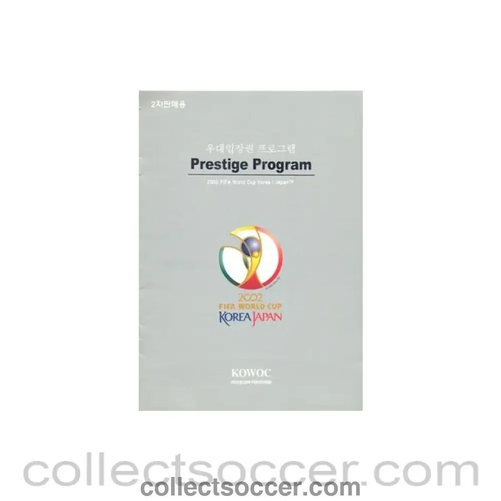 2002 World Cup Prestige Programme - Collect Soccer