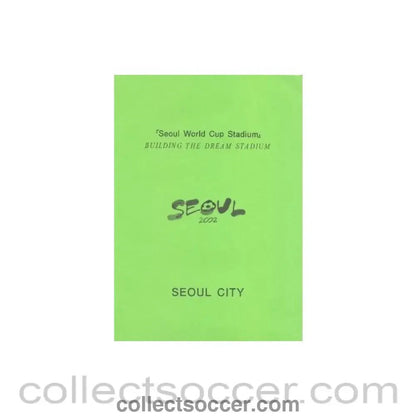 2002 World Cup Seoul World Cup Stadium green brochure - Collect Soccer