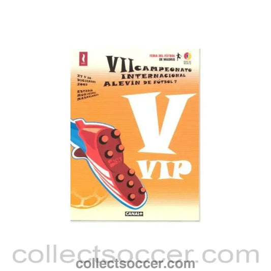 2002 - Youth Tournament with Manchester United VIP pass 27-28/12/2002 Canal+