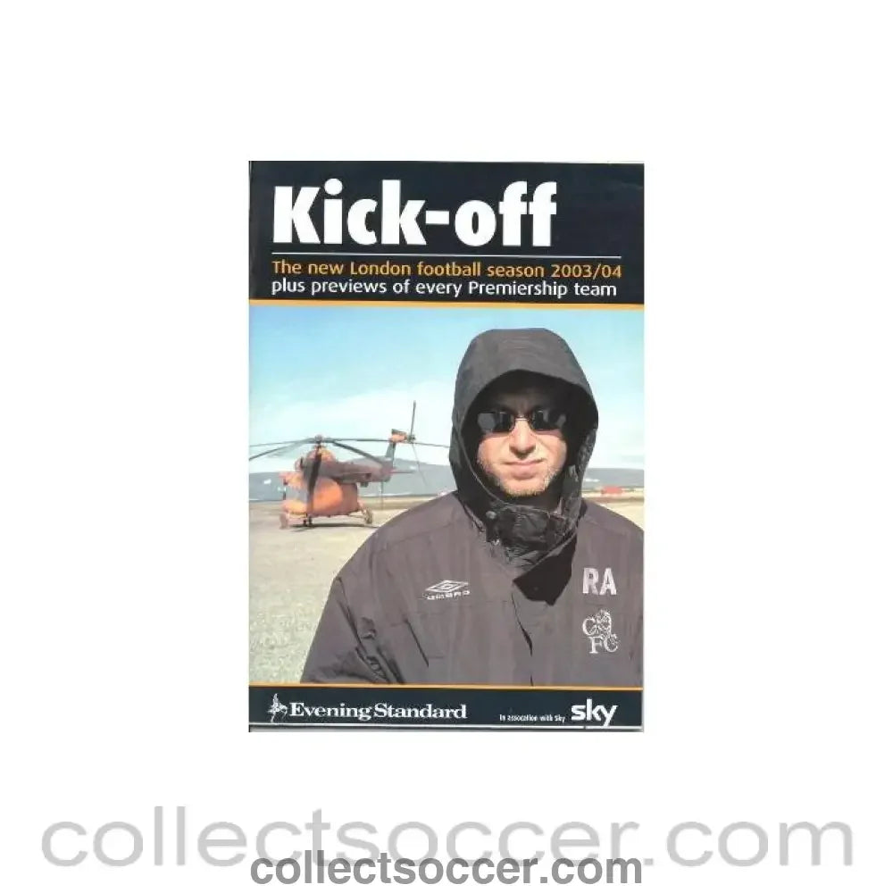 2003-2004 Kick-Off guide preview of the Premiership issue of Evening Standard and Sky