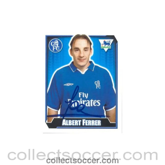 2003 - Albert Ferrer Premier League 2003 Sticker with Printed Signature - Collect Soccer