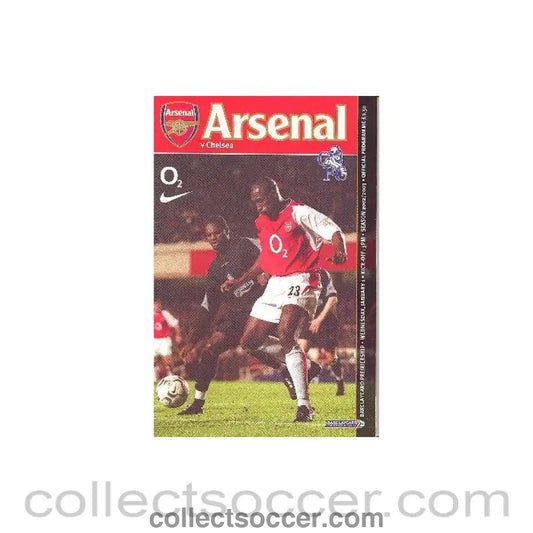 2003 - Arsenal vChelsea official programme 01/01/2003 - Collect Soccer