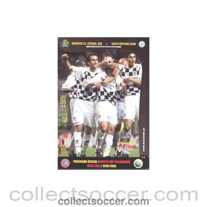 2003 - Boavista v Celtic official programme 24/04/2003 UEFA Cup Semi - Final 2nd Leg - Collect Soccer