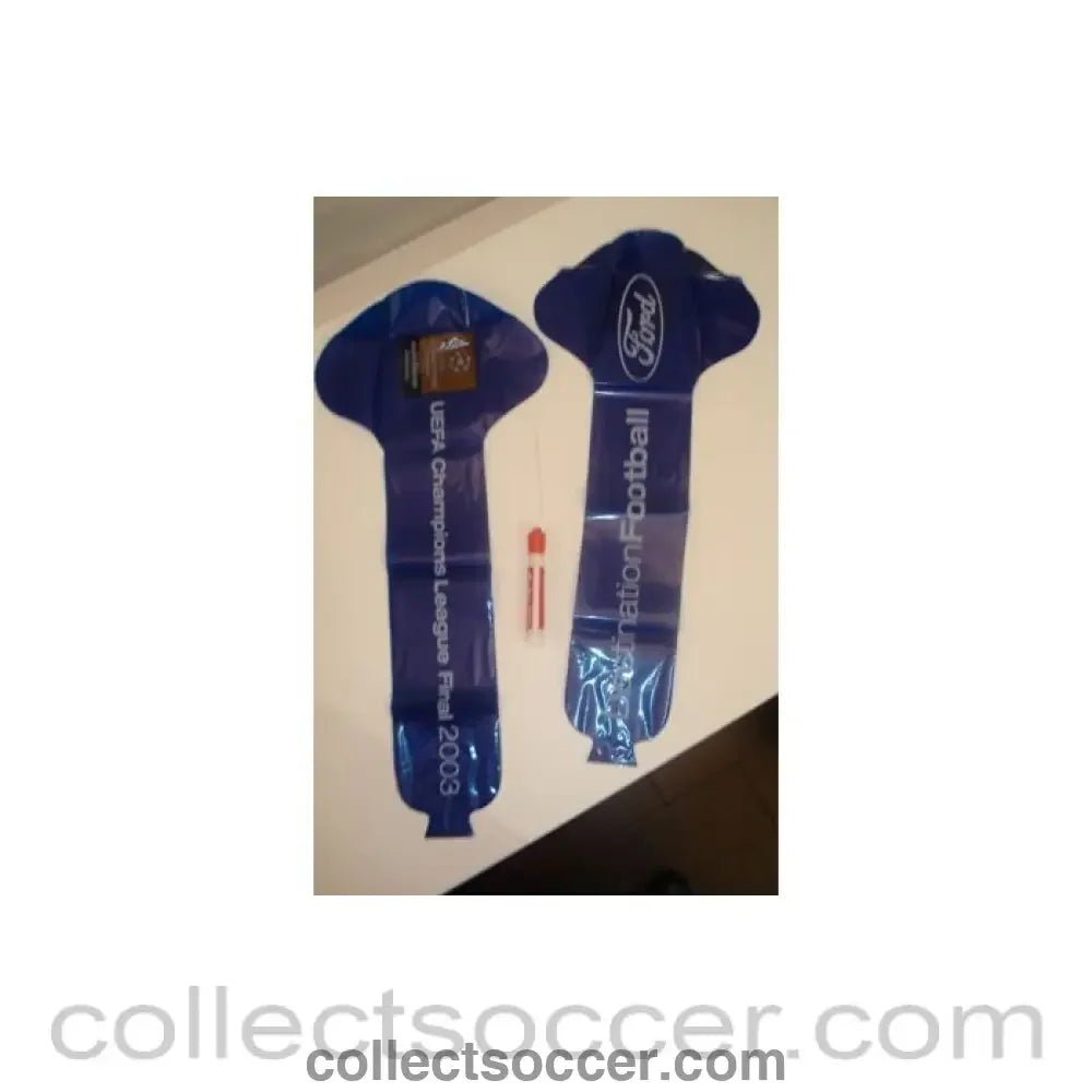 2003 Champions League Final pair of baloons - Collect Soccer