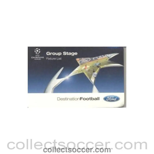 2003 - Champions League Fixture List 2003-2004 - Collect Soccer