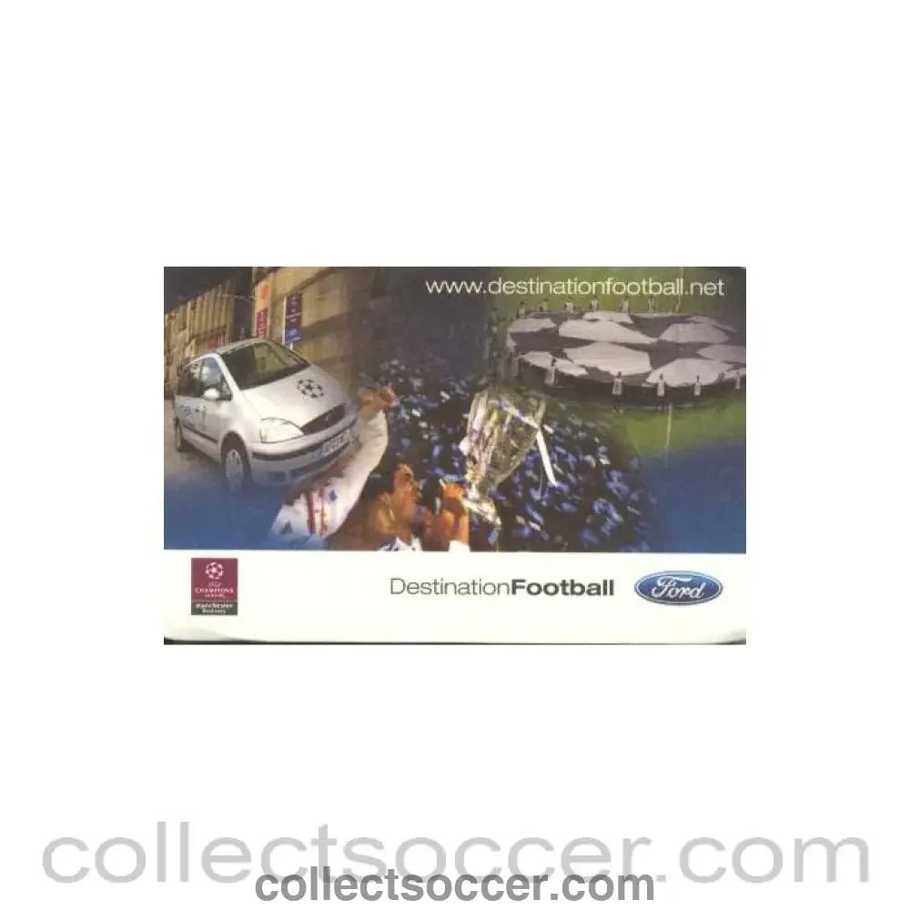 2003 Champions League small folding guide of Ford Destination Football - Collect Soccer