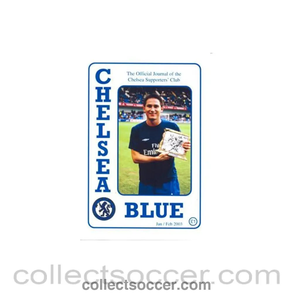 2003 - Chelsea Blue - The official journal of the Chelsea Supporters’ Club - fanzine of Jan/Feb 2003