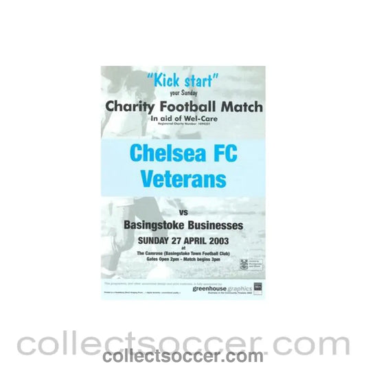 2003 - Chelsea FC Veterans v Basingstoke Businesses 27/04/2003