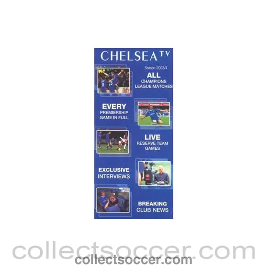 2003 - Chelsea TV Leaflet 2003-2004