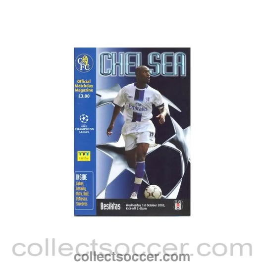 2003 - Chelsea v Besiktas Official Programme 01/10/2003