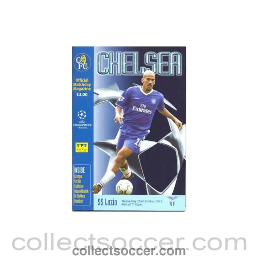 2003 - Chelsea v Lazio Official Programme 22/10/2003