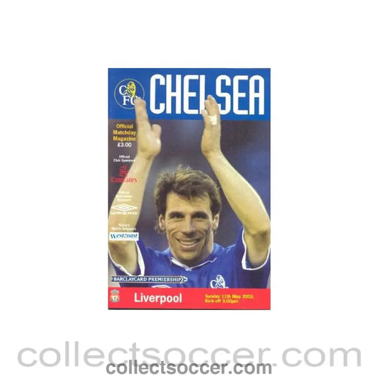 2003 - Chelsea v Liverpool official programme 11/05/2003
