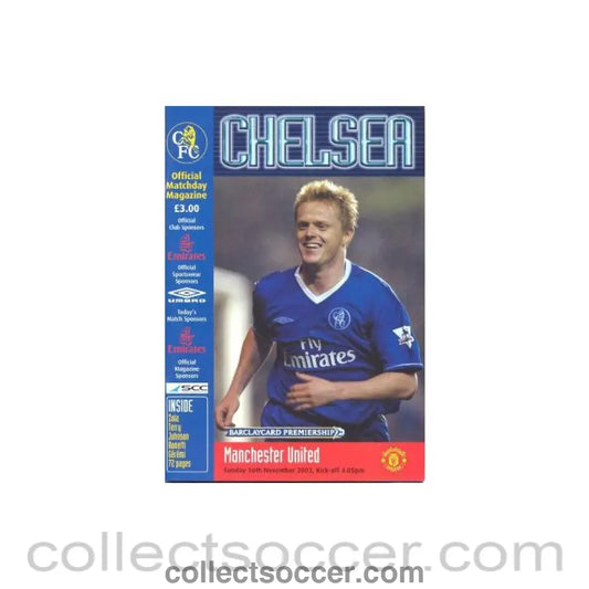 2003 - Chelsea v Manchester United official programme 30/11/2003
