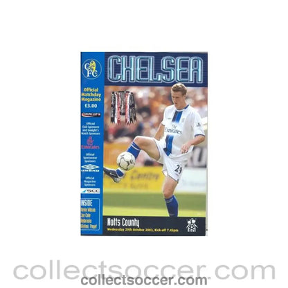 2003 - Chelsea v Notts County official programme 29/10/2003