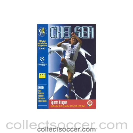 2003 - Chelsea v Sparta Prague Official Programme 26/11/2003