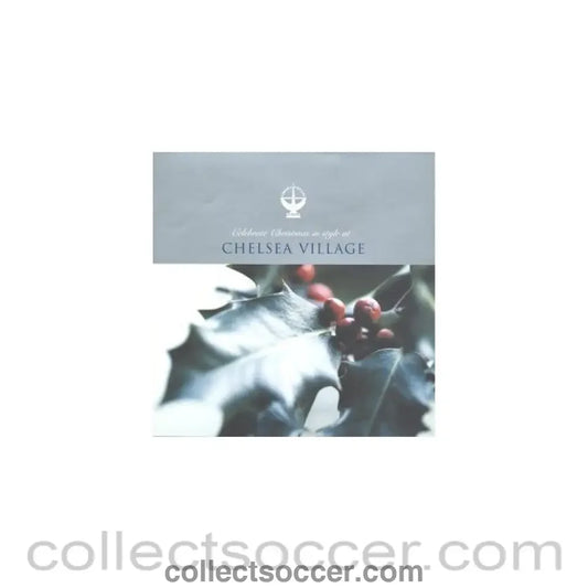 2003 Christmas and New Year at Chelsea Village booking card with menu