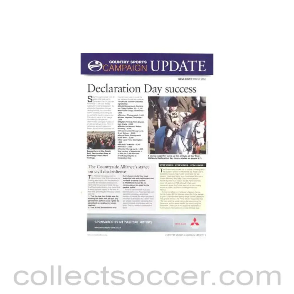 2003 - Country Sports Campaign Update Winter 2003