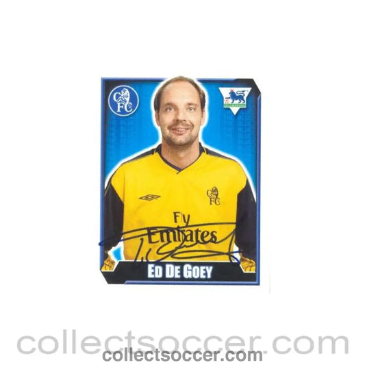 2003 - Ed De Goey Premier League 2003 Sticker with Printed Signature - Collect Soccer