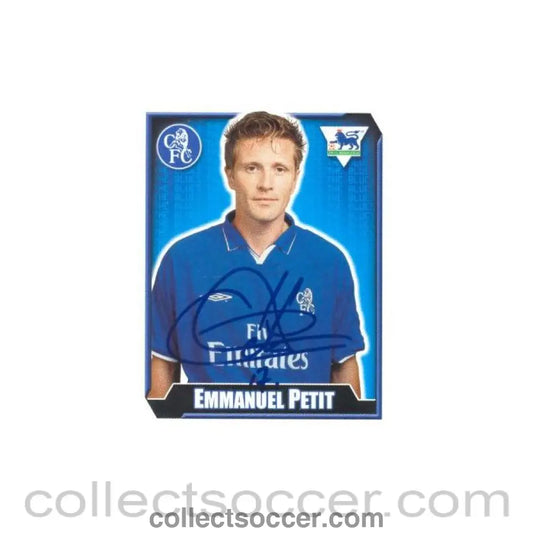 2003 - Emmanuel Petit Premier League 2003 Sticker with Printed Signature - Collect Soccer