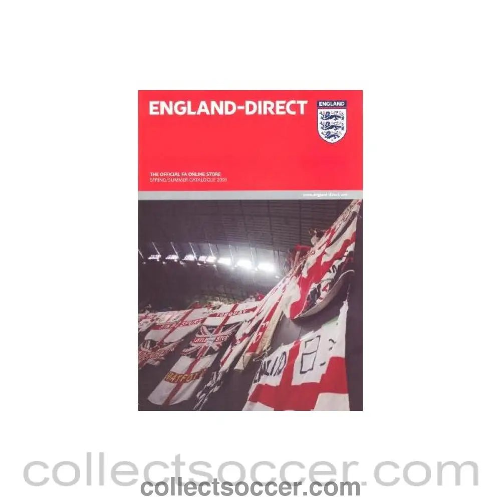 2003 - England-Direct - The Official FA Online Store Spring/Summer 2003 - Collect Soccer