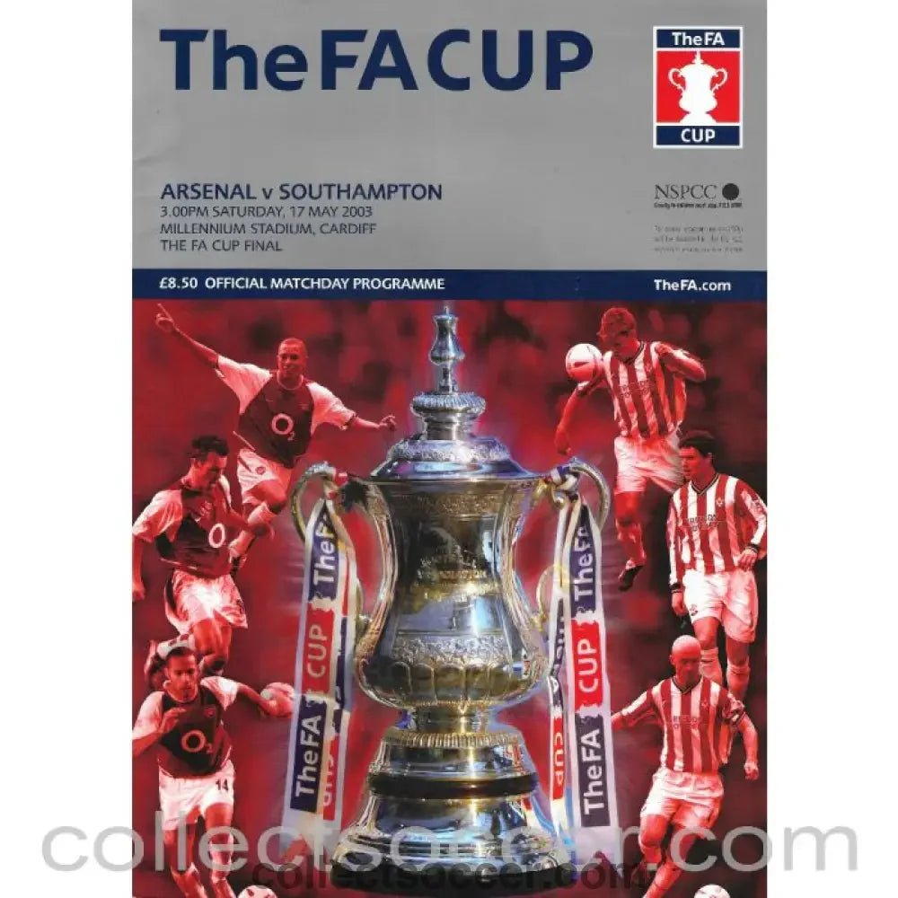 2003 FA Cup Final Official Programme Arsenal v Southampton - Collect Soccer