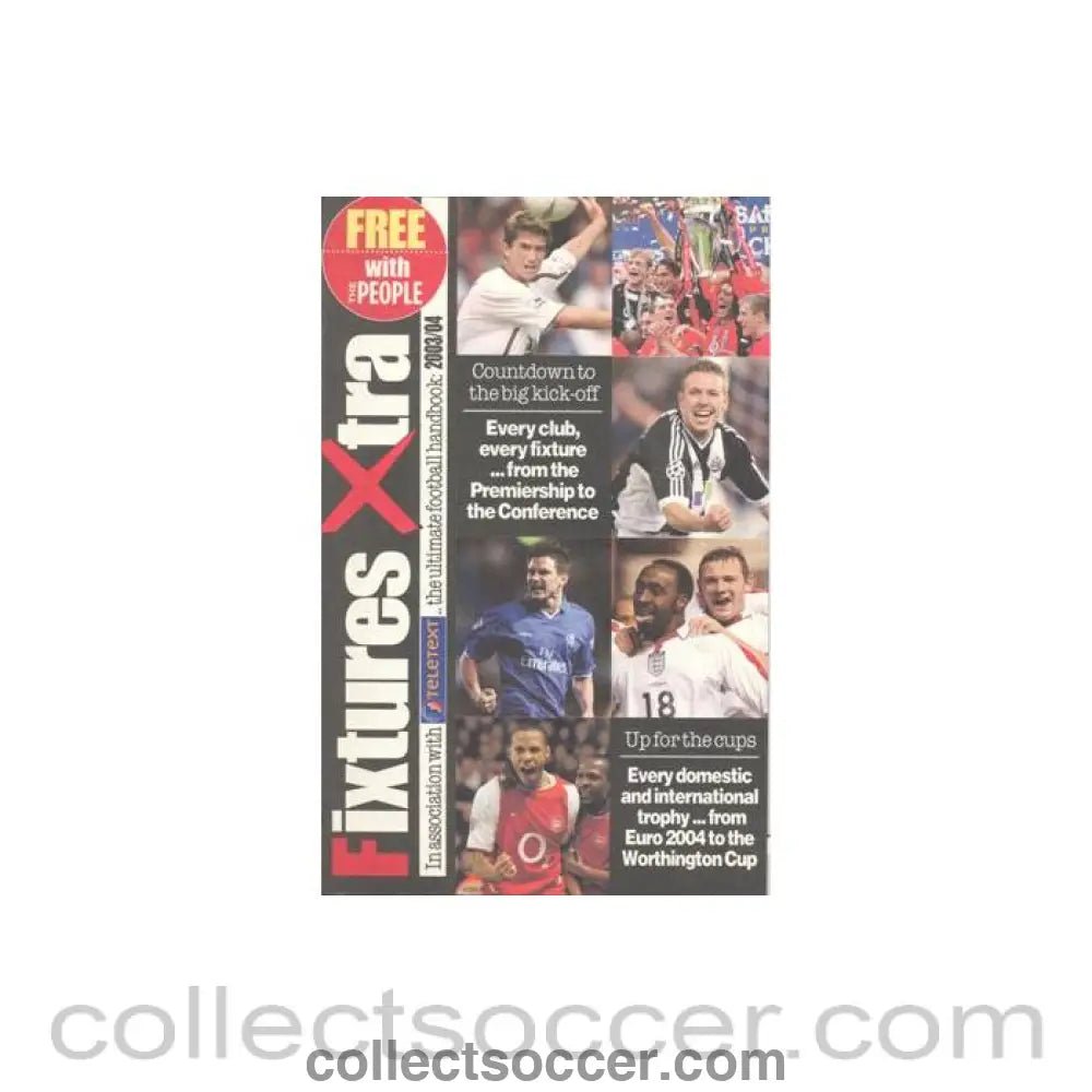 2003 - Fixtures Xtra 2003 - 2004 - Collect Soccer