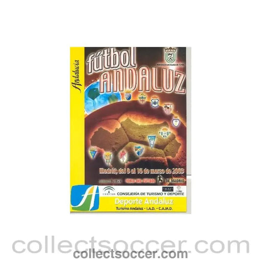 2003 Football Andalucia Spanish tournament programme 08 - 16/03/2003 - Collect Soccer