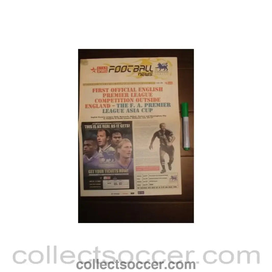 2003 - Football News newspaper Asia Cup Premier League July 2003