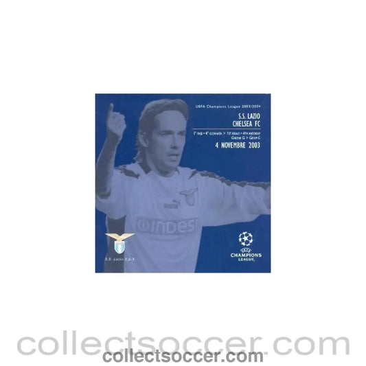 2003 - Lazio vChelsea Official Programme 04/11/2003 Champions League - Collect Soccer