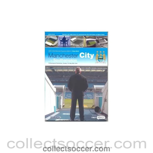 2003 - Manchester City v Southamoton Last Match at Maine Rd. official programme 11/05/2003 - Collect Soccer