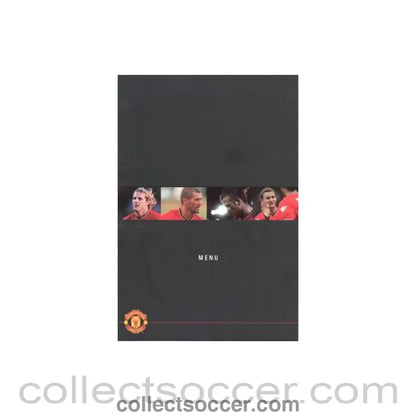 2003 - Manchester United v Blackburn Rovers menu 19/04/2003