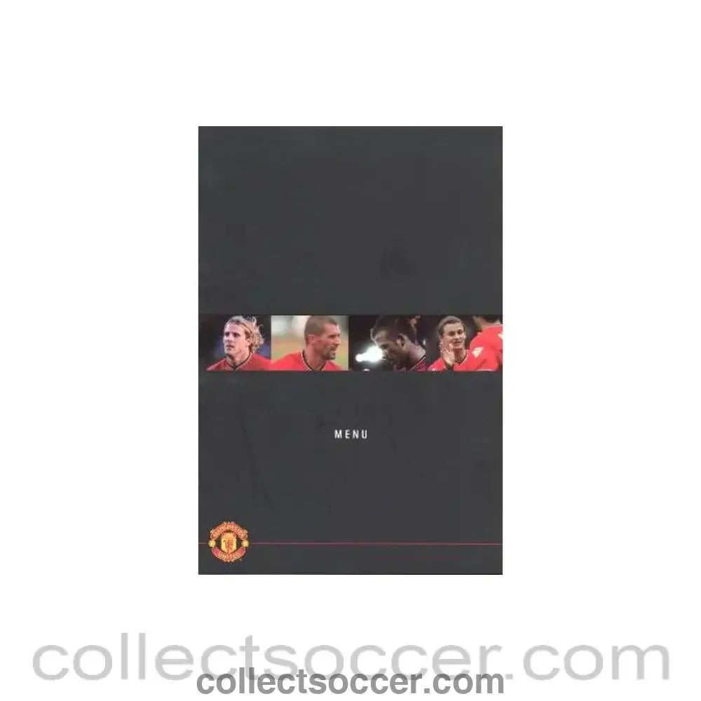 2003 - Manchester United v Blackburn Rovers menu 19/04/2003