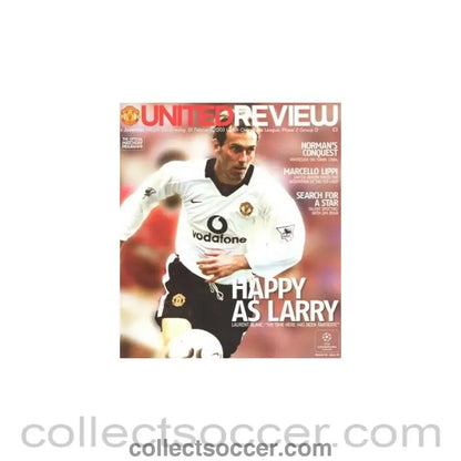 2003 - Manchester United v Juventus official programme 19/02/2003 Champions League - Collect Soccer