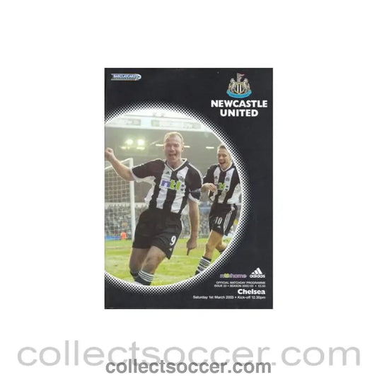 2003 - Newcastle United vChelsea official programme 01/03/2003 Premier League - Collect Soccer