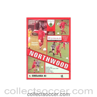 2003 - Northwood vChelsea official programme 06/08/2003